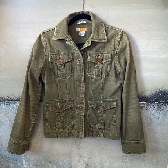 Anthropologie Jackets & Blazers - ANTHROPOLOGIE x TULLE Green Corduroy Jean Jacket